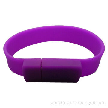 Fashionable/Popular Bracelet-shaped USB Memory Sticks with Customized Colors and Logo PrintingNew